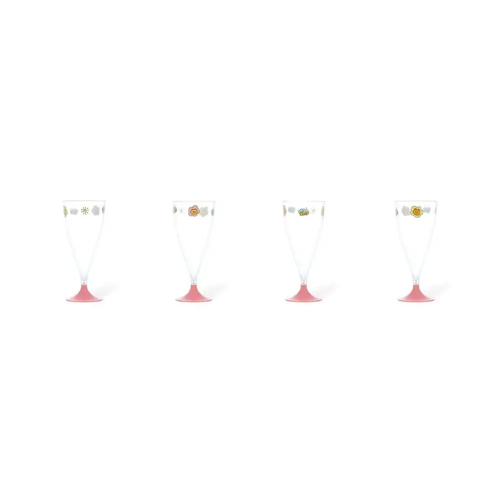 Kakao Friends - Ryan & Choonsik Blooming Day Wine Cup Set - Kakao Friends - Home & Living, Accessories - Harumio