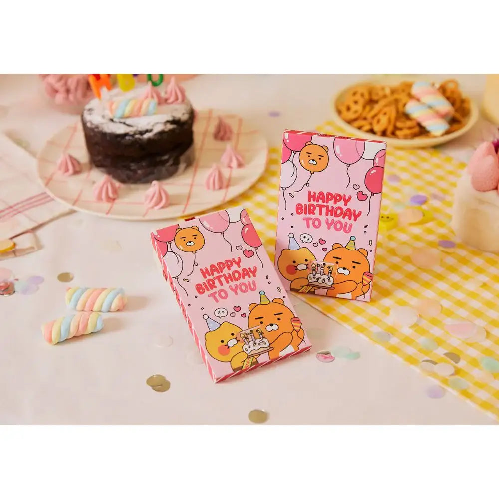 Kakao Friends - Ryan & Choonsik Happy Birthday Shoulder Ribbon Firecracker Card Set - Kakao Friends - Home & Living, Accessories - Harumio