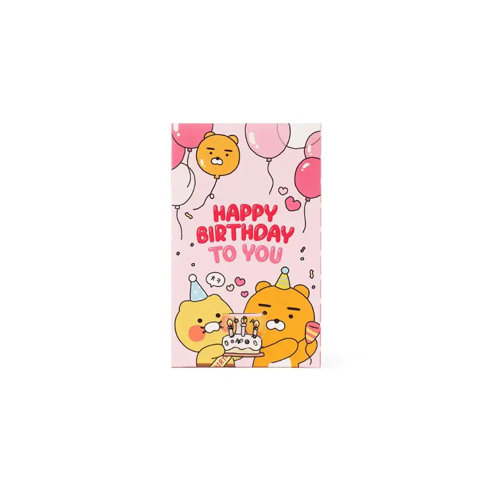 Kakao Friends - Ryan & Choonsik Happy Birthday Shoulder Ribbon Firecracker Card Set - Kakao Friends - Home & Living, Accessories - Harumio