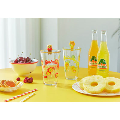 Kakao Friends - Swimming Soda City Cherry Figure Glass Cup