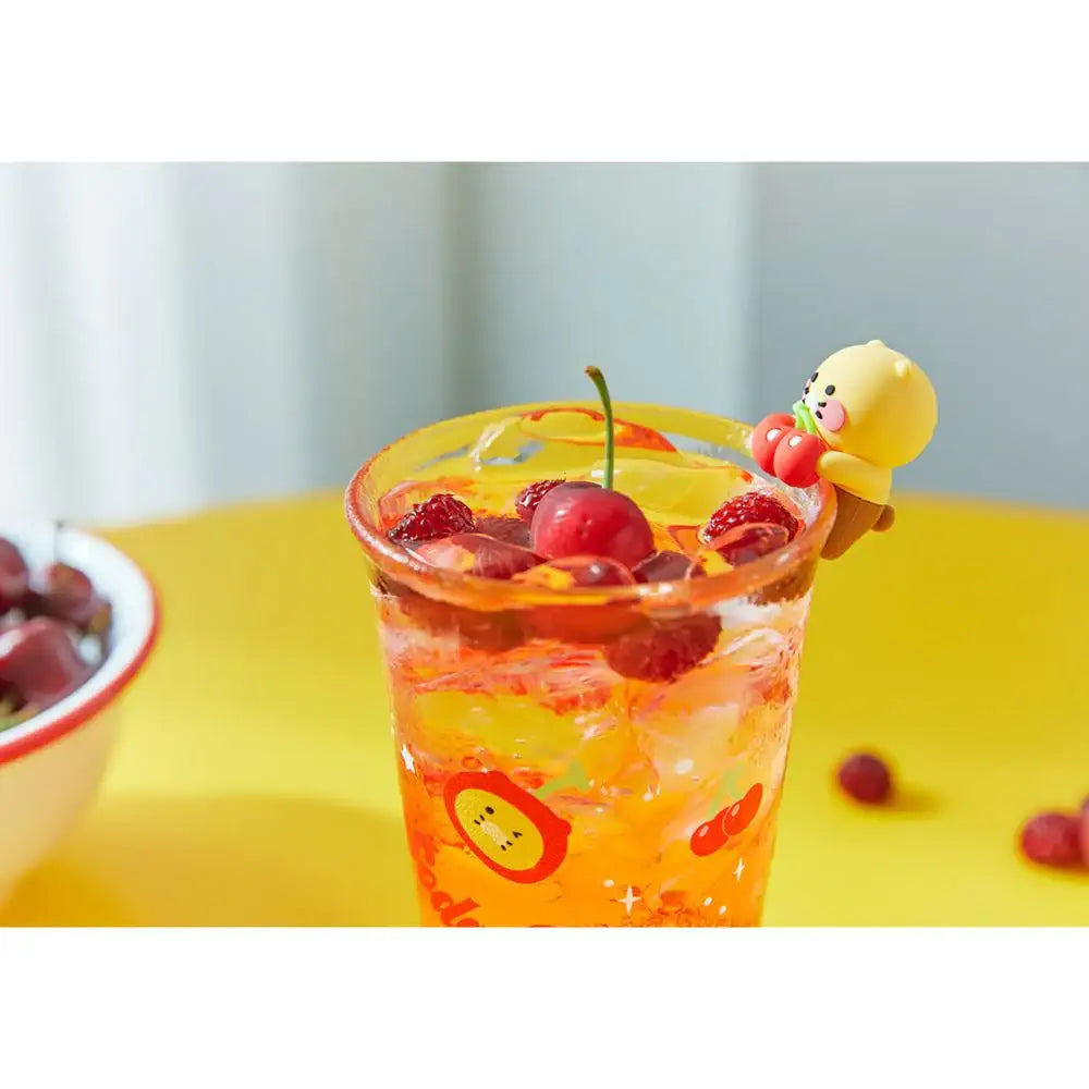 Kakao Friends - Swimming Soda City Cherry Figure Glass Cup - Kakao Friends - Home & Living, Accessories - Harumio