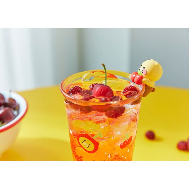 Kakao Friends - Swimming Soda City Cherry Figure Glass Cup