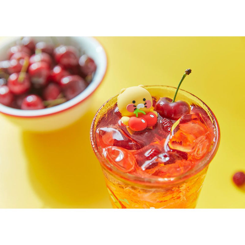 Kakao Friends - Swimming Soda City Cherry Figure Glass Cup