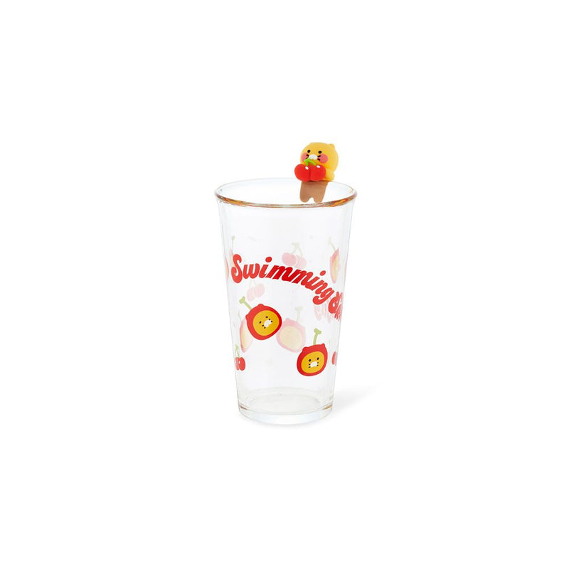 Kakao Friends - Swimming Soda City Cherry Figure Glass Cup