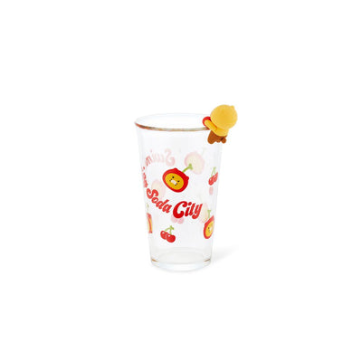 Kakao Friends - Swimming Soda City Cherry Figure Glass Cup