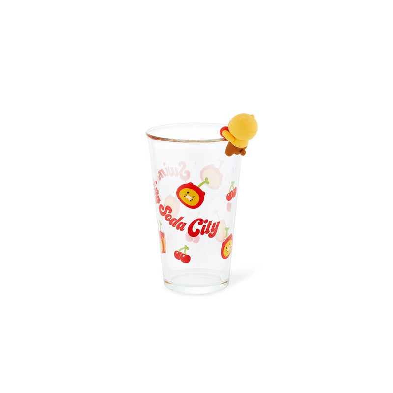 Kakao Friends - Swimming Soda City Cherry Figure Glass Cup