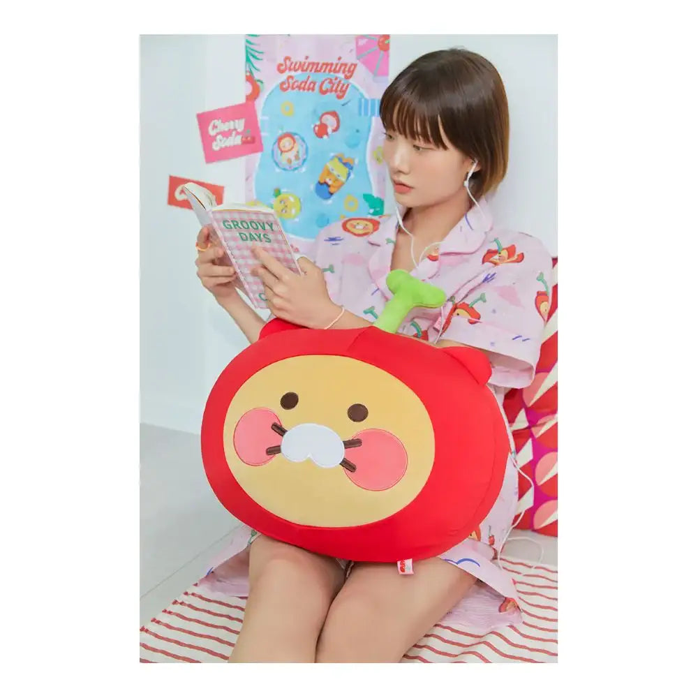 Kakao Friends - Swimming Soda City Choonsik Tomato Cushion - Kakao Friends - Plush - Harumio