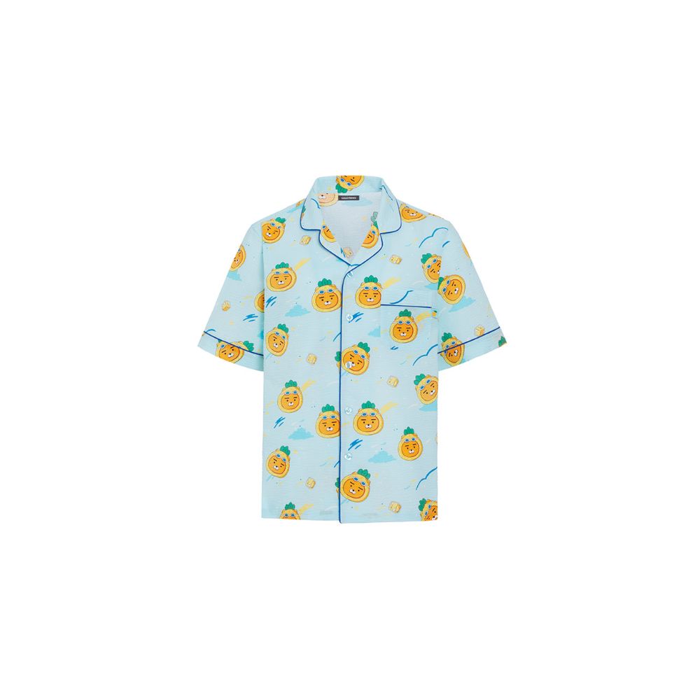 Kakao Friends - Swimming Soda City Ryan Blue Pajamas Set
