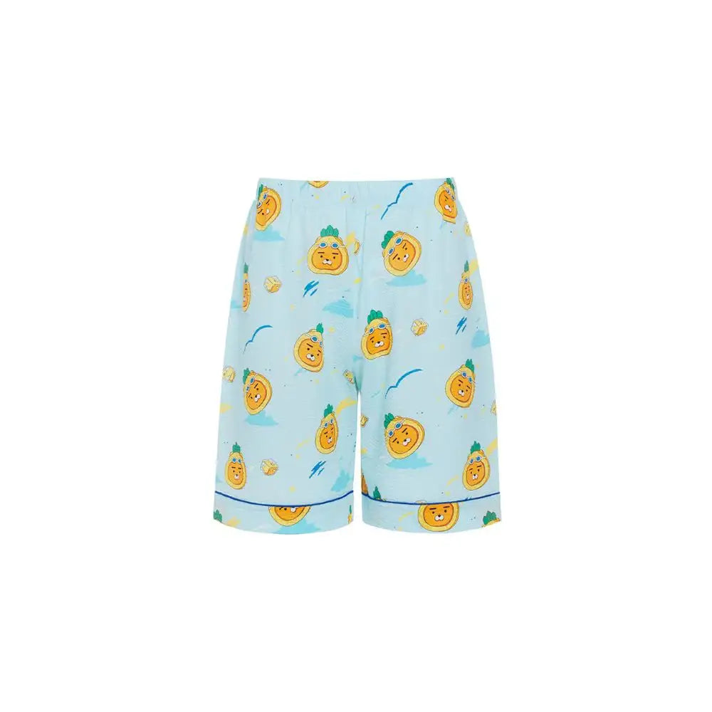 Kakao Friends - Swimming Soda City Ryan Blue Pajamas Set - Kakao Friends - Clothing - Harumio