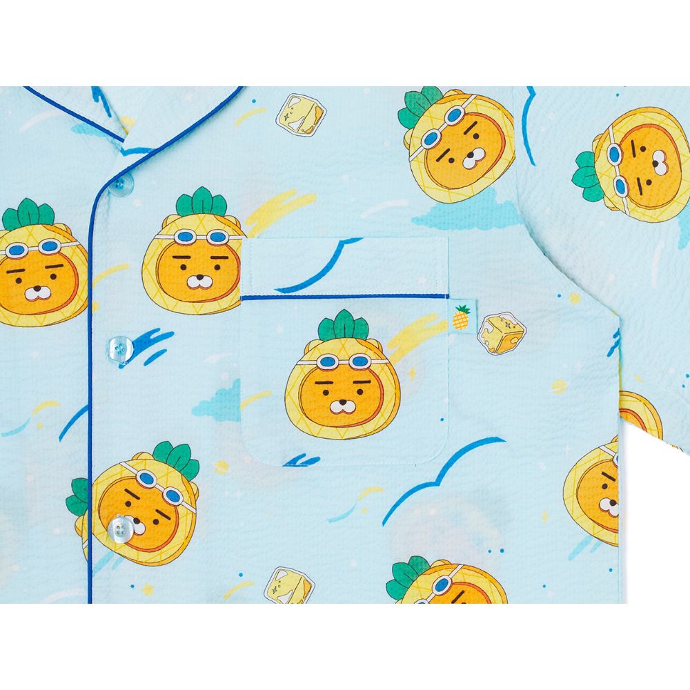 Kakao Friends - Swimming Soda City Ryan Blue Pajamas Set
