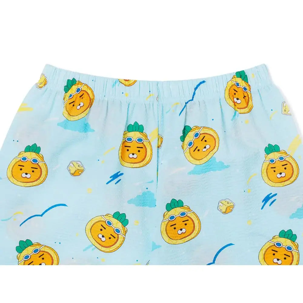Kakao Friends - Swimming Soda City Ryan Blue Pajamas Set - Kakao Friends - Clothing - Harumio
