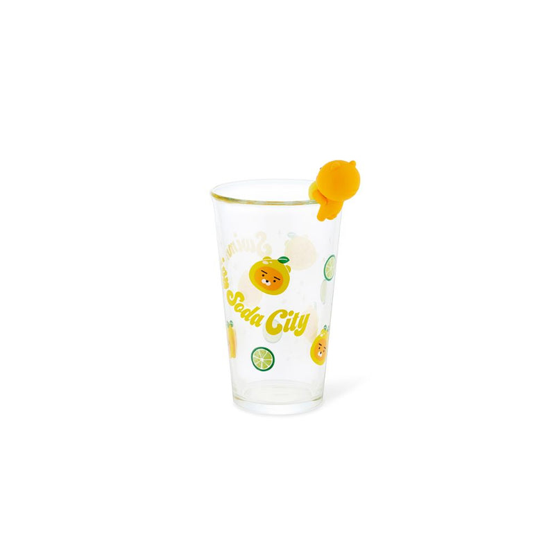Kakao Friends - Swimming Soda City Cherry Figure Glass Cup