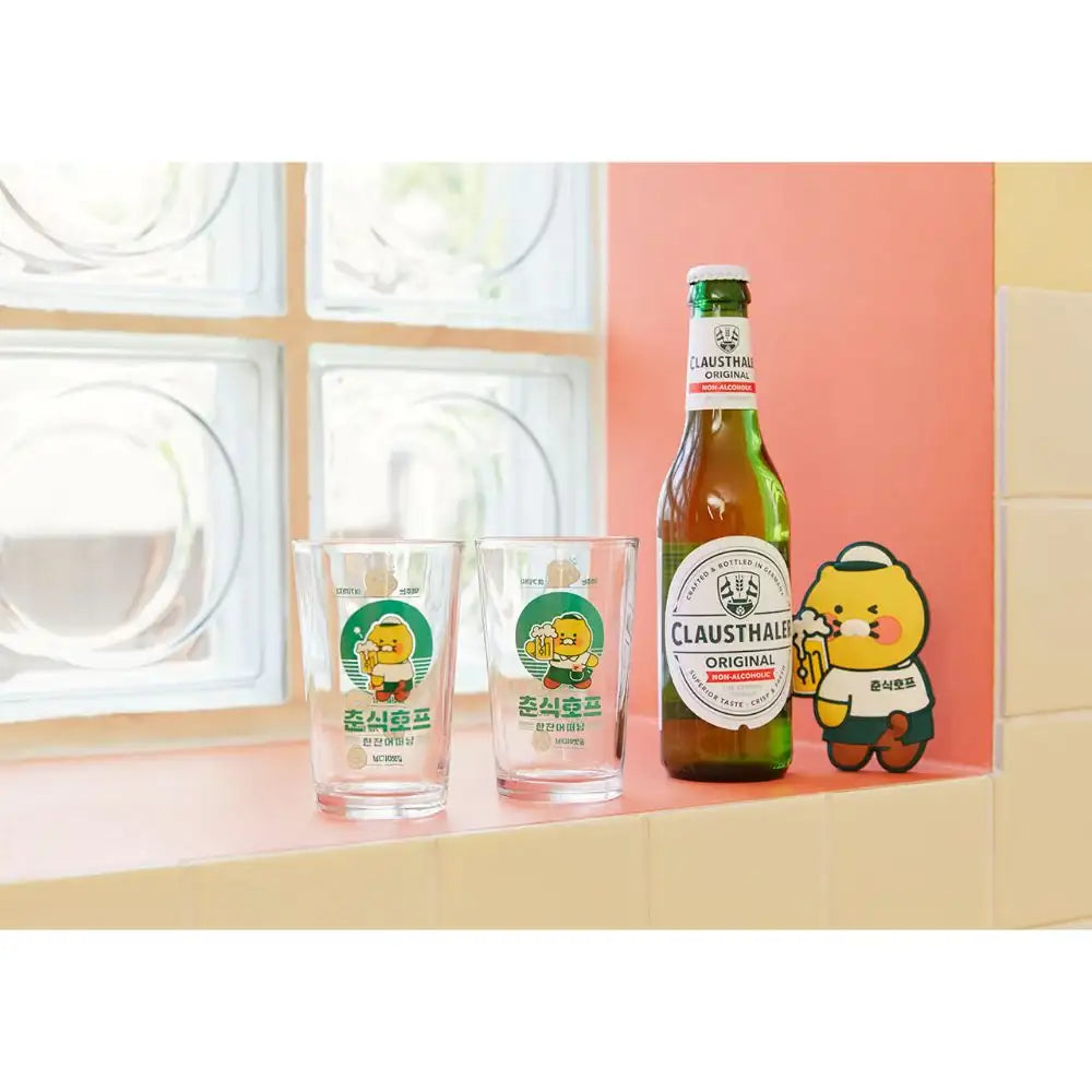 Kakao Friends - Choonsik Hof Beer Glass Set (2 pcs) - Kakao Friends - Home & Living, Accessories - Harumio