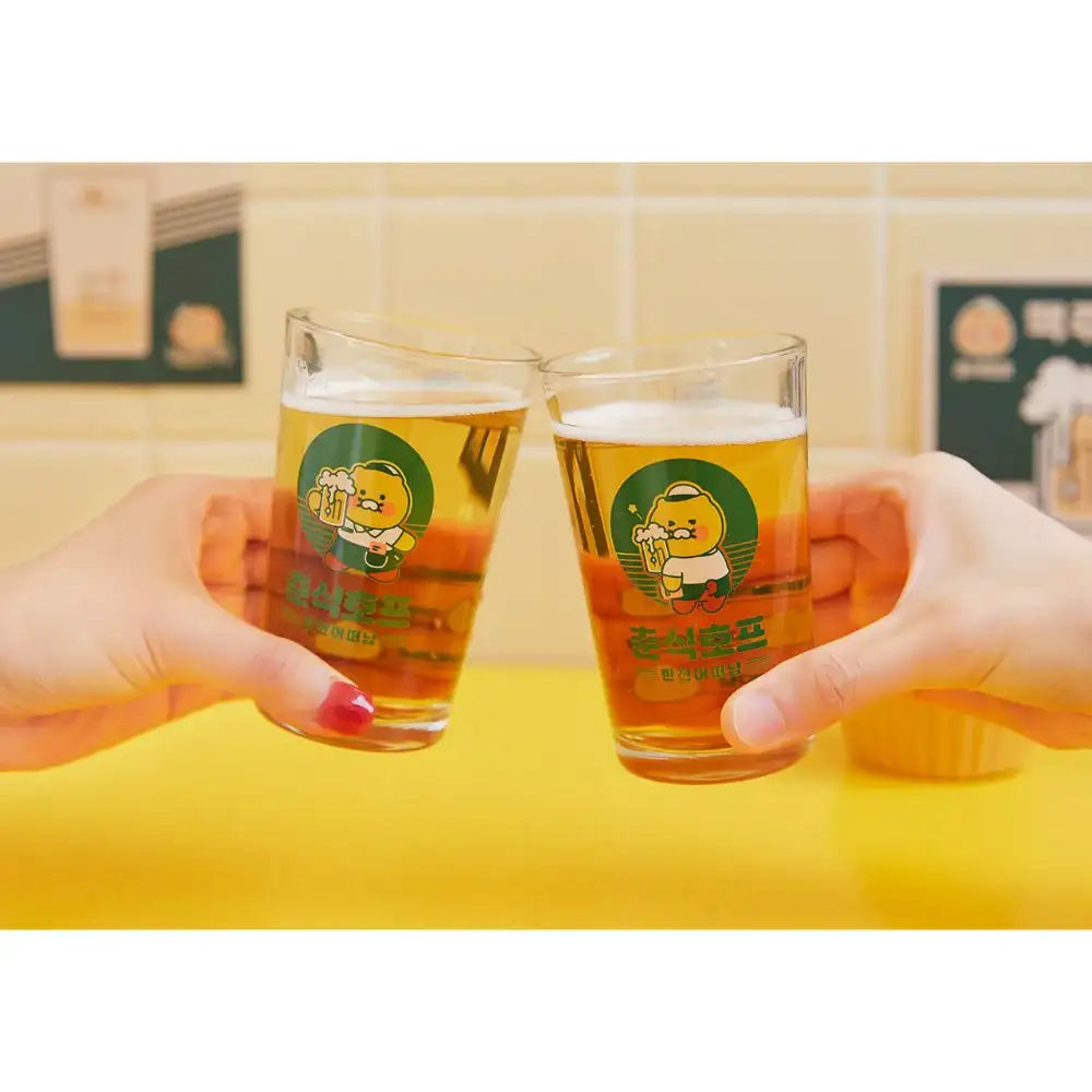 Kakao Friends - Choonsik Hof Beer Glass Set (2 pcs) - Kakao Friends - Home & Living, Accessories - Harumio