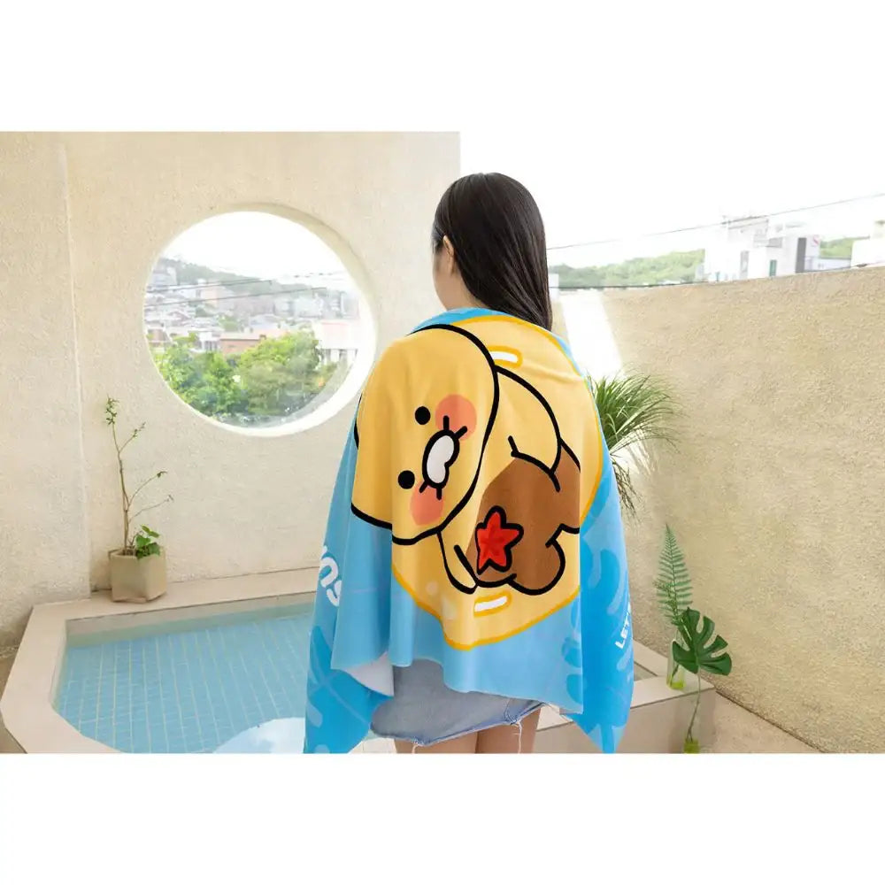 Kakao Friends - Choonsik Beach Towel - Kakao Friends - Home & Living, Accessories - Harumio