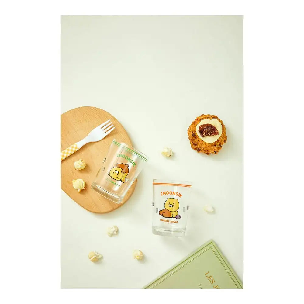 Kakao Friends - Choonsik Daily Glass Cup Set (2 pcs) - Kakao Friends - Home & Living, Accessories - Harumio
