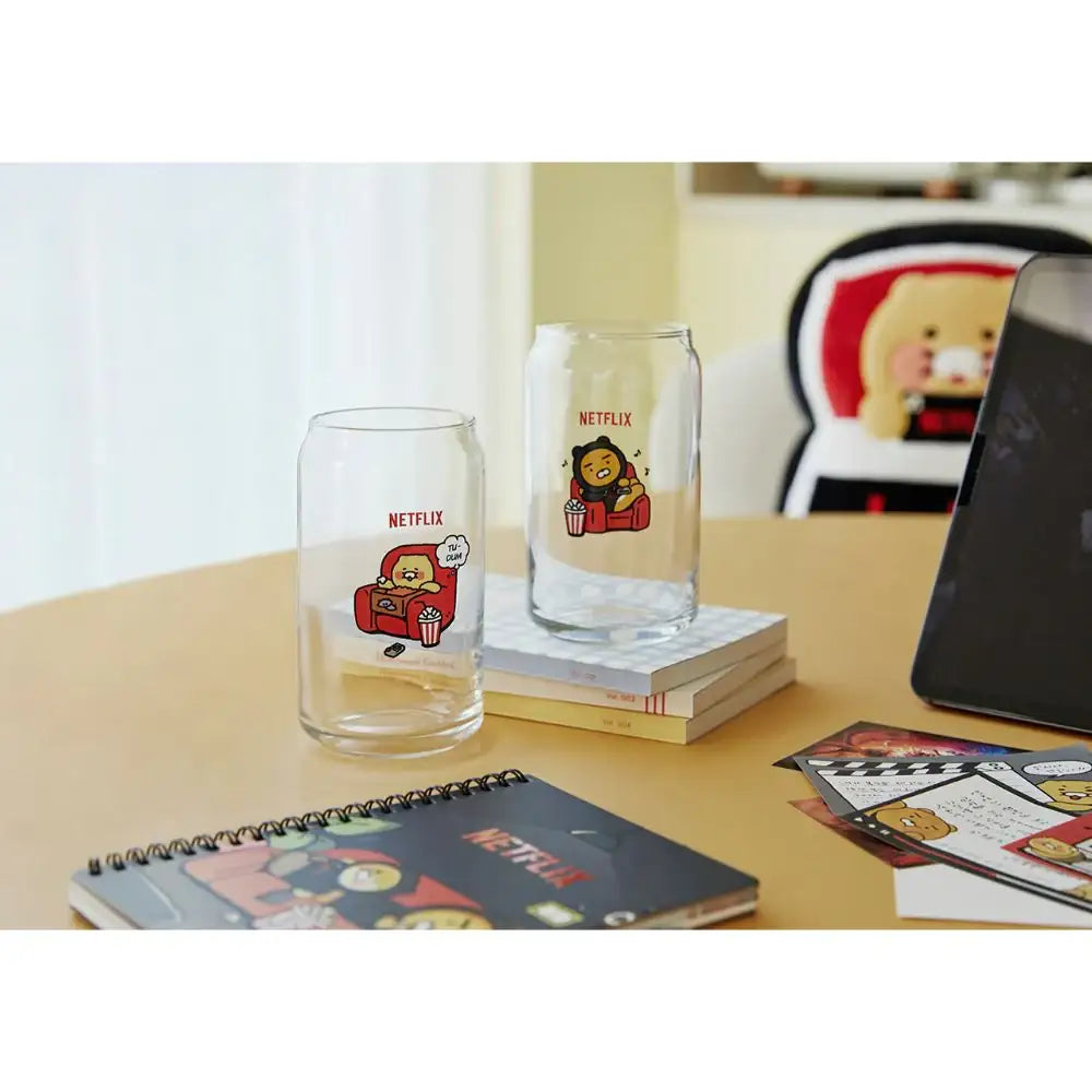 Netflix x Kakao Friends - Ryan & Choonsik Beer Cup Set (2 pcs) - Netflix x Kakao Friend - Home & Living, Accessories - Harumio