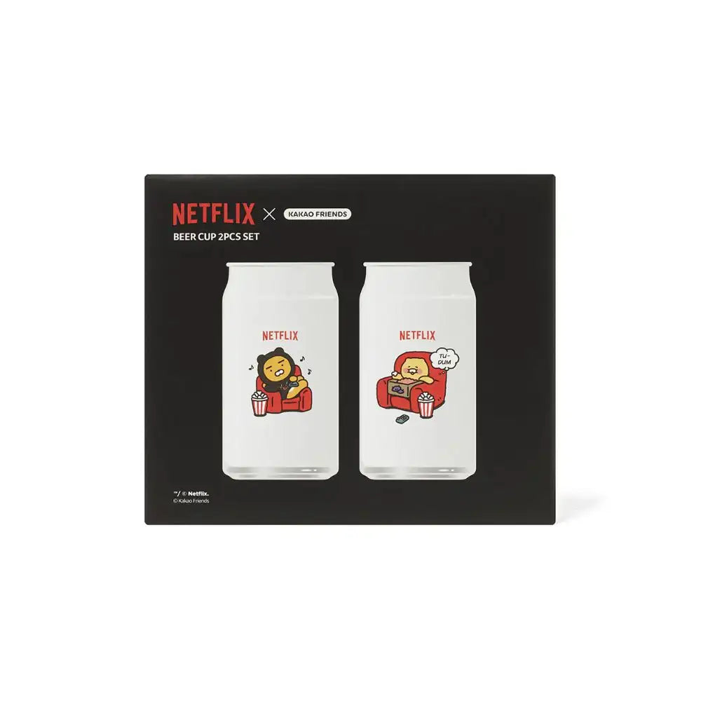 Netflix x Kakao Friends - Ryan & Choonsik Beer Cup Set (2 pcs) - Netflix x Kakao Friend - Home & Living, Accessories - Harumio