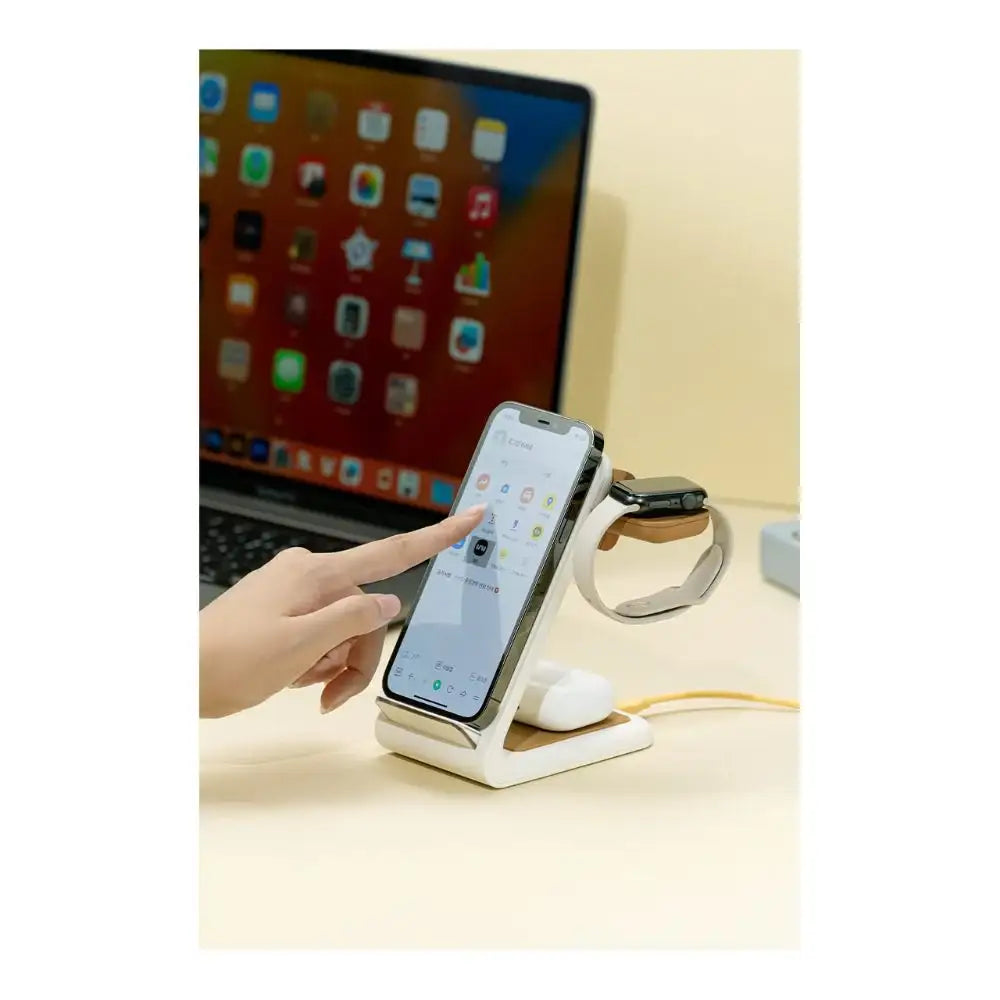 Kakao Friends - Choonsik 3 in1 Wireless Charging Pad (Apple) - Kakao Friends - Home & Living, Accessories - Harumio