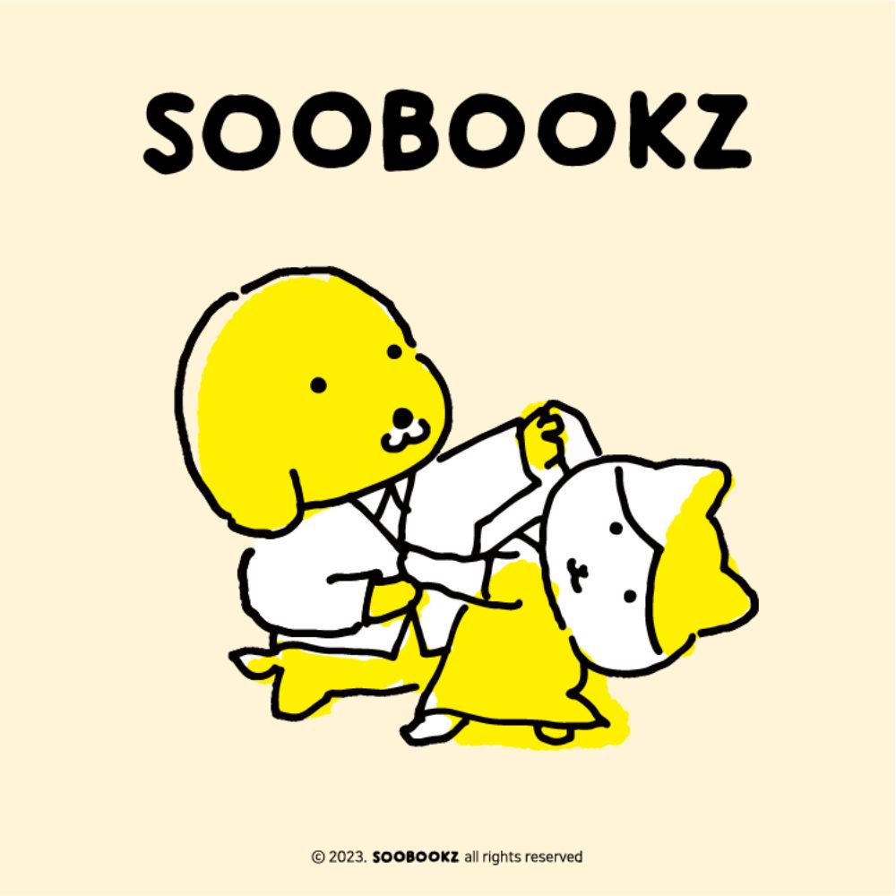 Kakao Friends - Soobookz Yellow Puppy Face Cushion