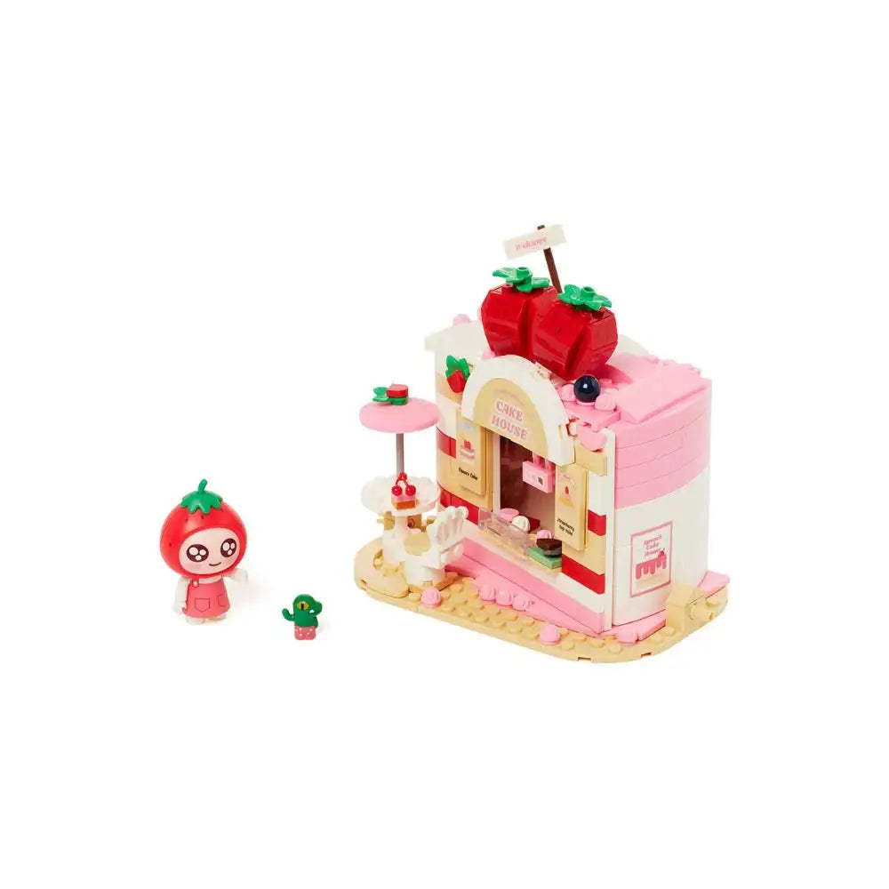 Kakao Friends - Apeach Strawberry Cake Desert Brick Figure - Kakao Friends - Toy - Harumio