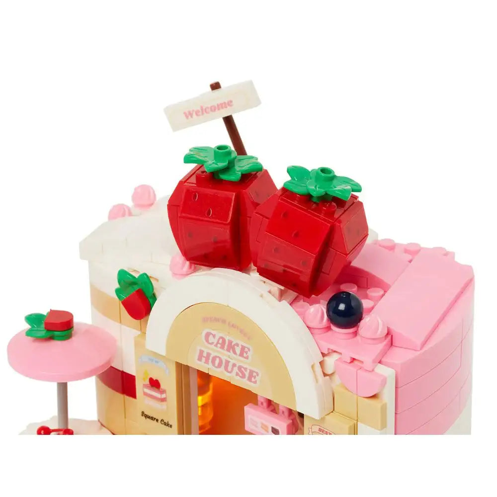 Kakao Friends - Apeach Strawberry Cake Desert Brick Figure - Kakao Friends - Toy - Harumio