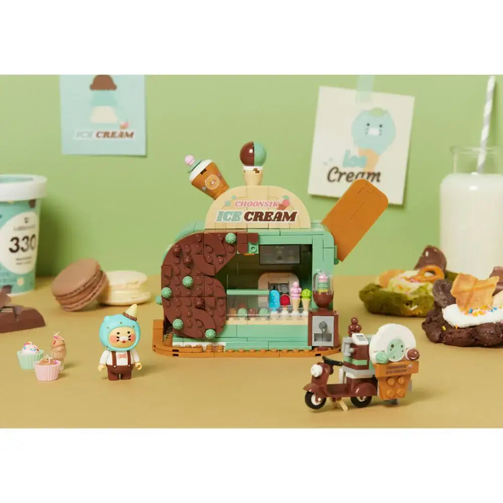 Kakao Friends - Choonsik Mint Choco Desert Brick Figure - Kakao Friends - Toy - Harumio