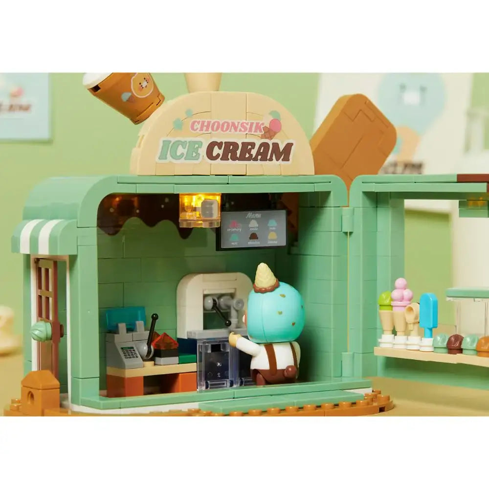 Kakao Friends - Choonsik Mint Choco Desert Brick Figure - Kakao Friends - Toy - Harumio