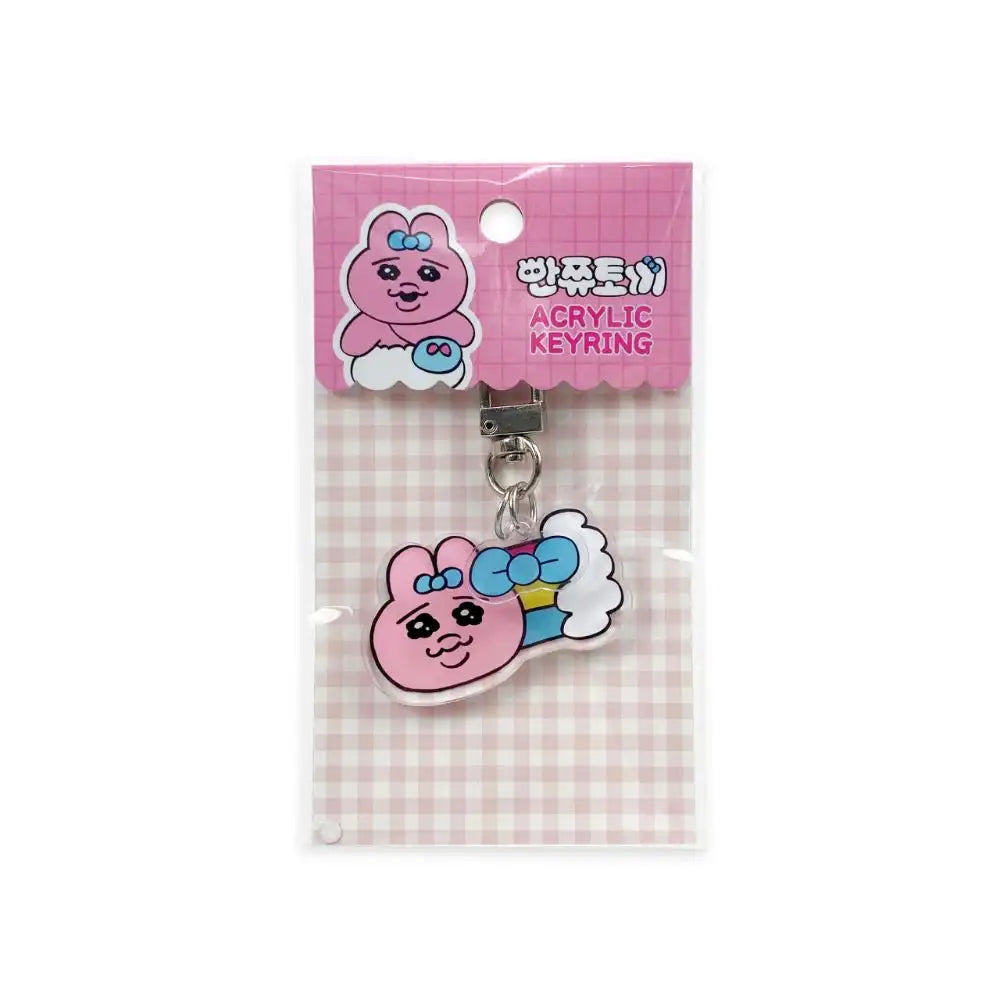 Kakao Friends - Rainbow Punkyu Rabbit Acrylic Keyring - Kakao Friends - Acrylic Keyring - Harumio