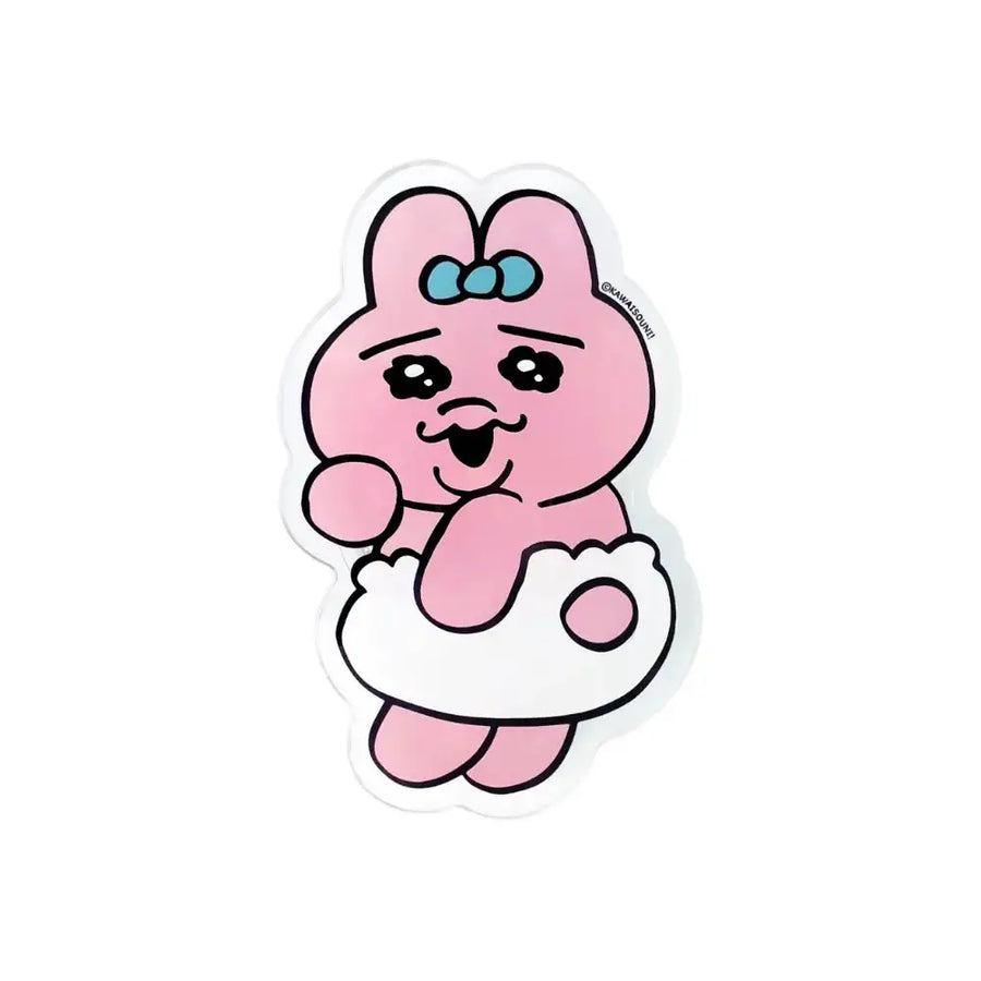Kakao Friends - Shy Punkyu Rabbit Cooing Acrylic Tok - Kakao Friends - Acrylic Keyring - Harumio