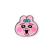 Kakao Friends - Happy Punkyu Rabbit Face Acrylic Tok - Kakao Friends - Acrylic Keyring - Harumio