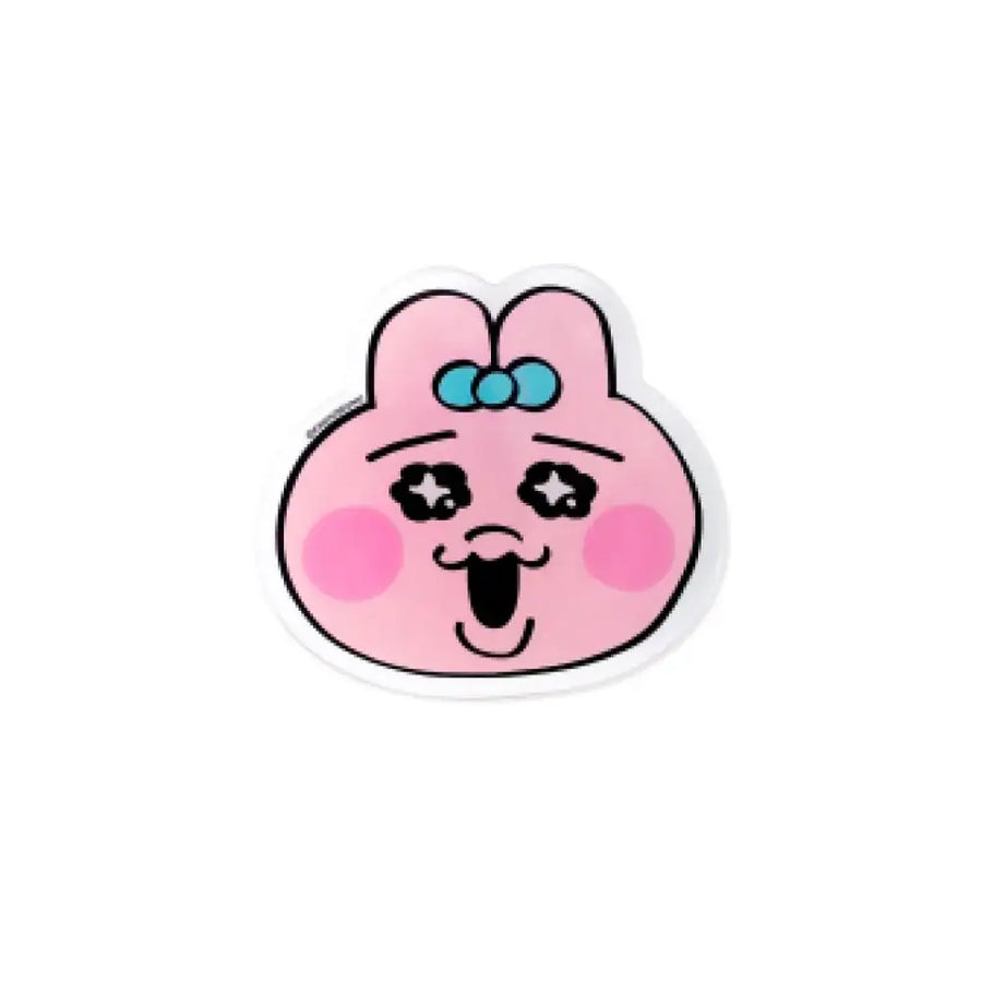 Kakao Friends - Happy Punkyu Rabbit Face Acrylic Tok - Kakao Friends - Acrylic Keyring - Harumio
