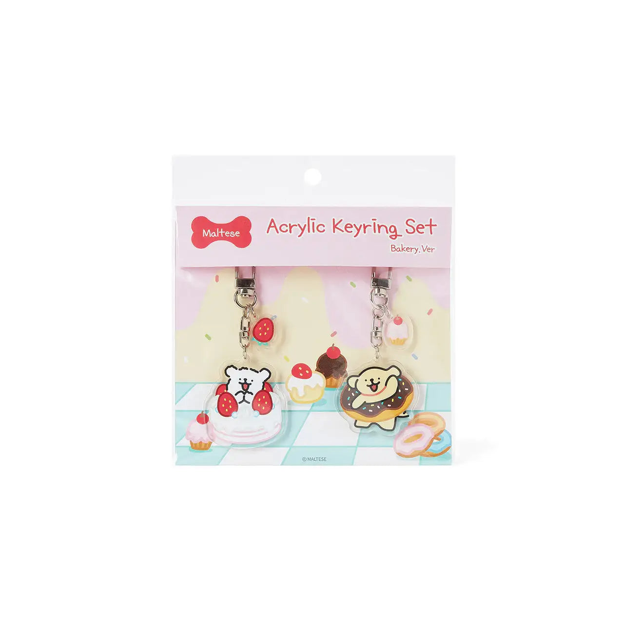Kakao Friends Maltese Bakery Acrylic Keyring Set Harumio