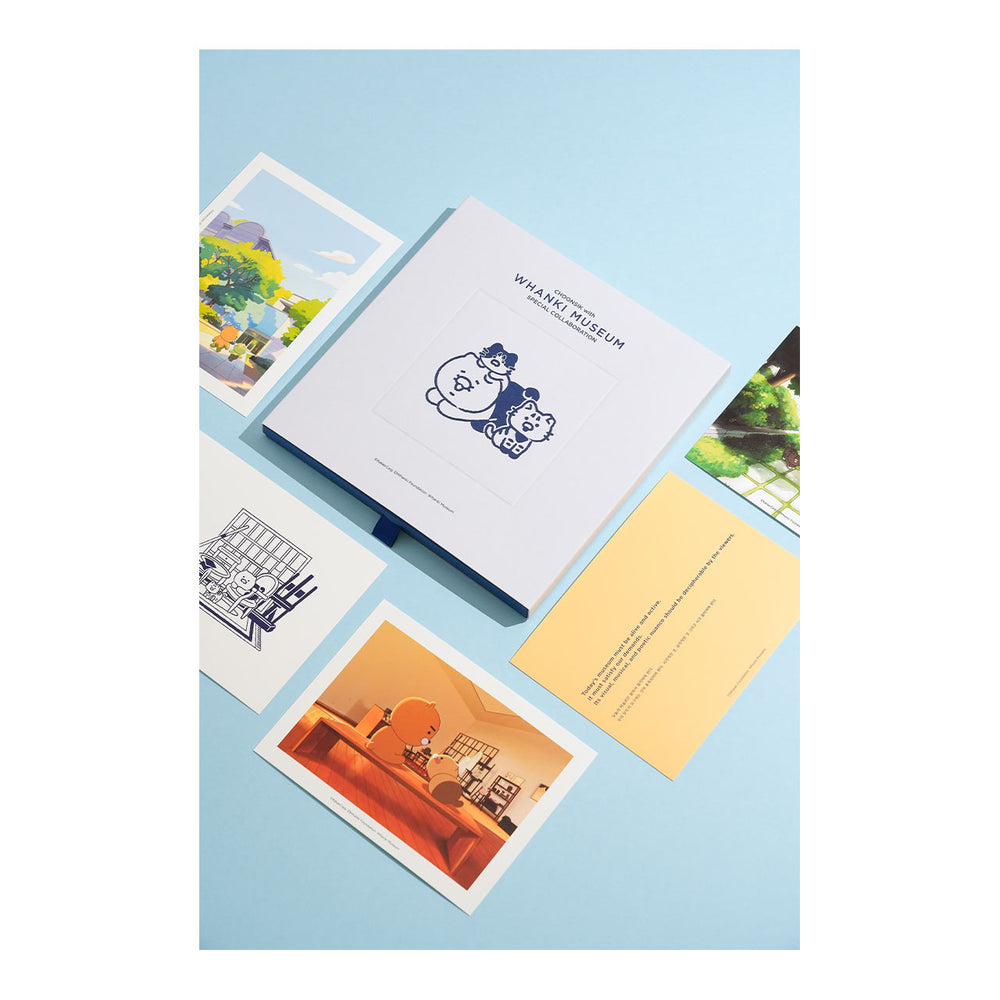 Kakao Friends - Choonsik with Whanki Museum Postcard Set (Limited Edition)