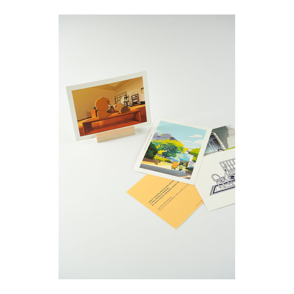 Kakao Friends - Choonsik with Whanki Museum Postcard Set (Limited Edition)