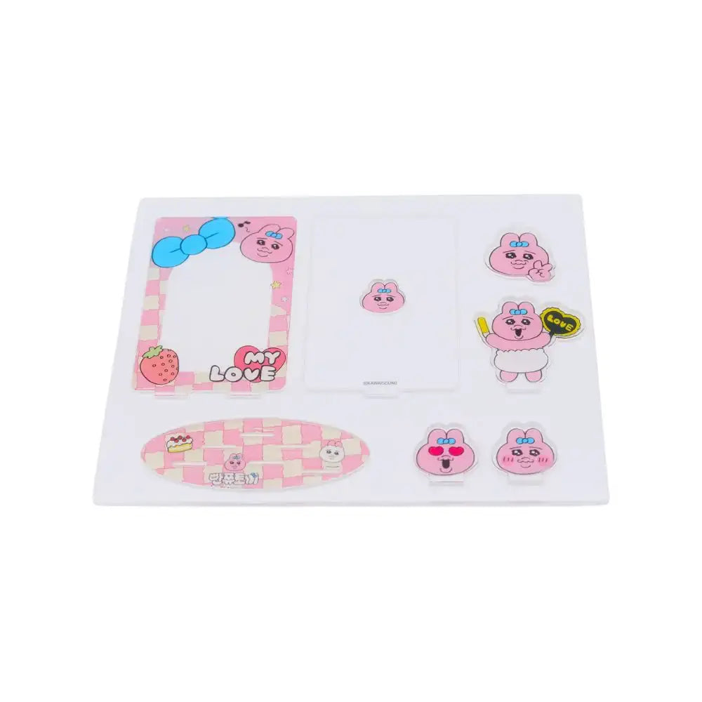Kakao Friends - Punkyu Rabbit Pink My Love Photocard Acrylic Stand - Kakao Friends - Photocard - Harumio