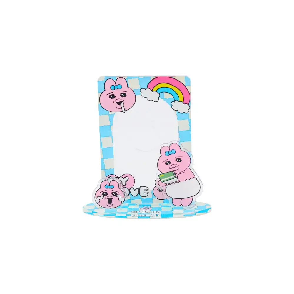 Kakao Friends - Punkyu Rabbit Blue Rainbow Photocard Acrylic Stand - Kakao Friends - Photocard - Harumio