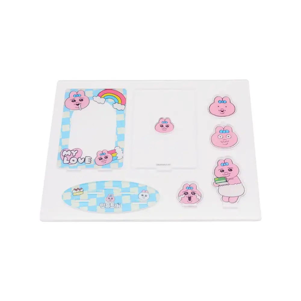 Kakao Friends - Punkyu Rabbit Blue Rainbow Photocard Acrylic Stand - Kakao Friends - Photocard - Harumio