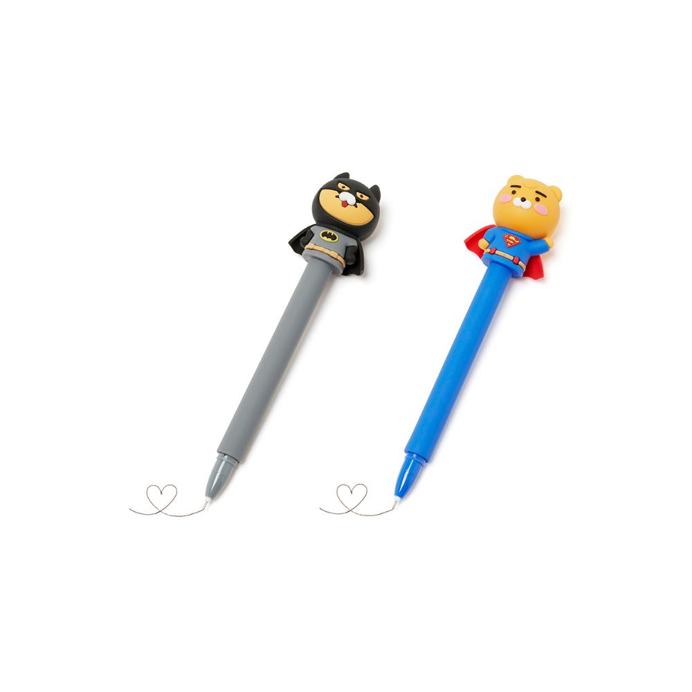 DC x Kakao Friends - Ryan & Choonsik Figure Gel Pen Set
