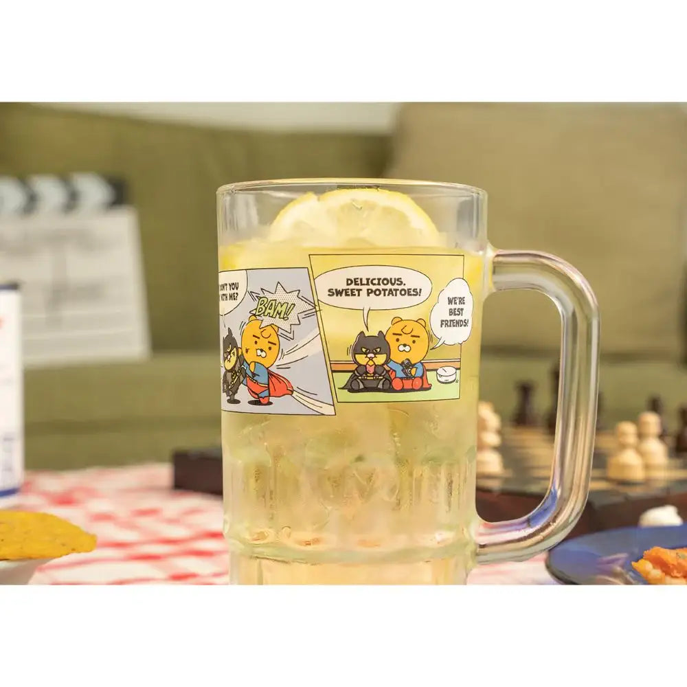 DC x Kakao Friends - Ryan & Choonsik Glass Mug - DC x Kakao Friends - Home & Living, Accessories - Harumio