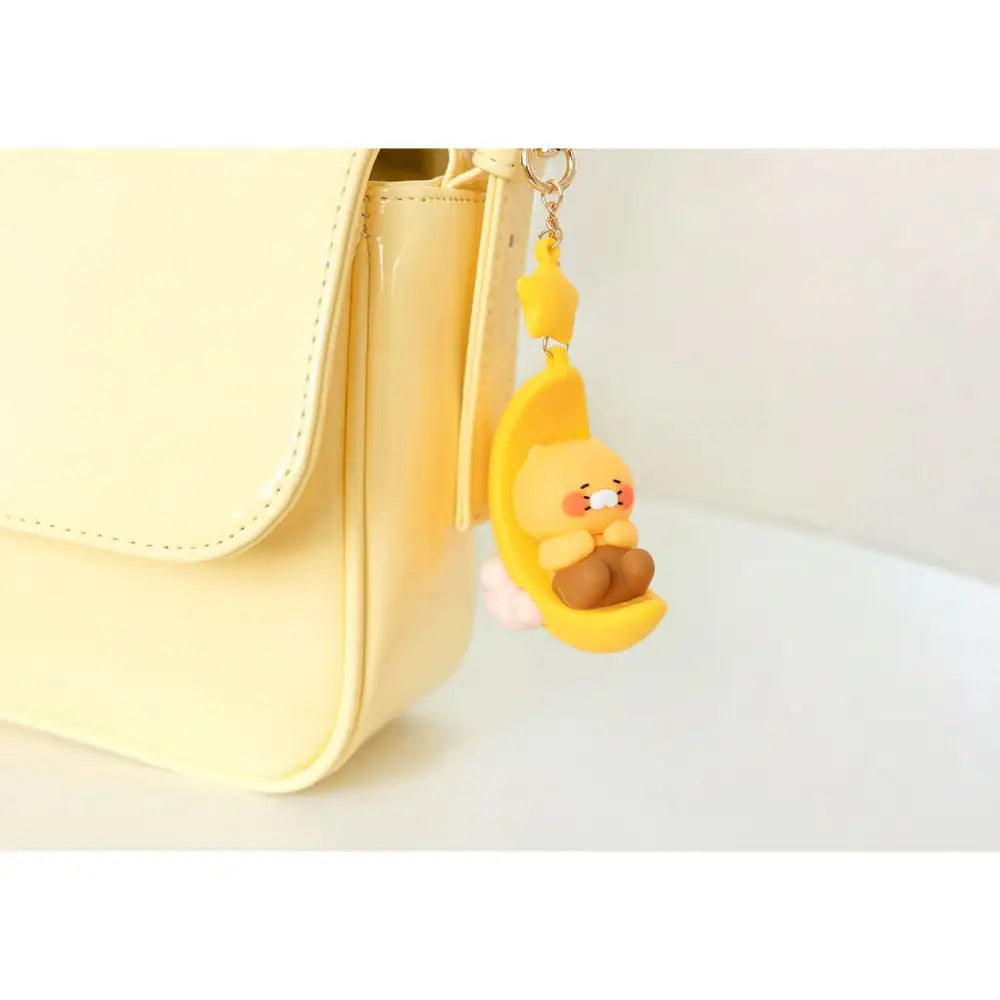 Kakao Friends - Choonsik Yellow Moon Figure Keyring - Kakao Friends - Accessories - Harumio