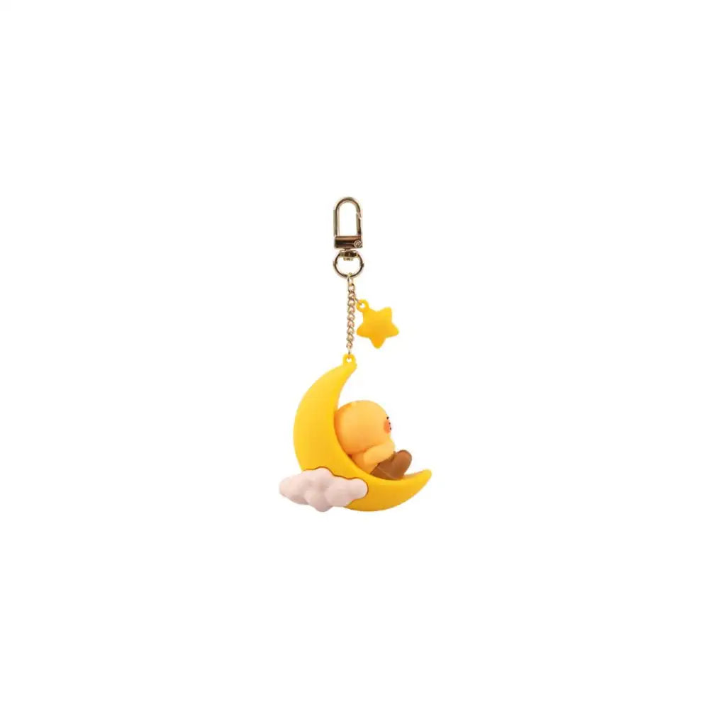 Kakao Friends - Choonsik Yellow Moon Figure Keyring - Kakao Friends - Accessories - Harumio