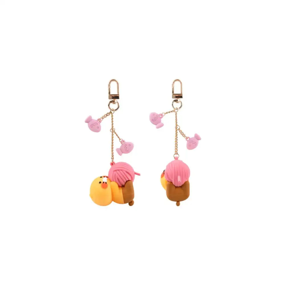 Kakao Friends - Choonsik & Ball of Thread Figure Keyring - Kakao Friends - Accessories - Harumio