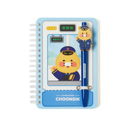 Kakao Friends - Choonsik Station Master Notebook & Pen Set - Kakao Friends - Accessories - Harumio
