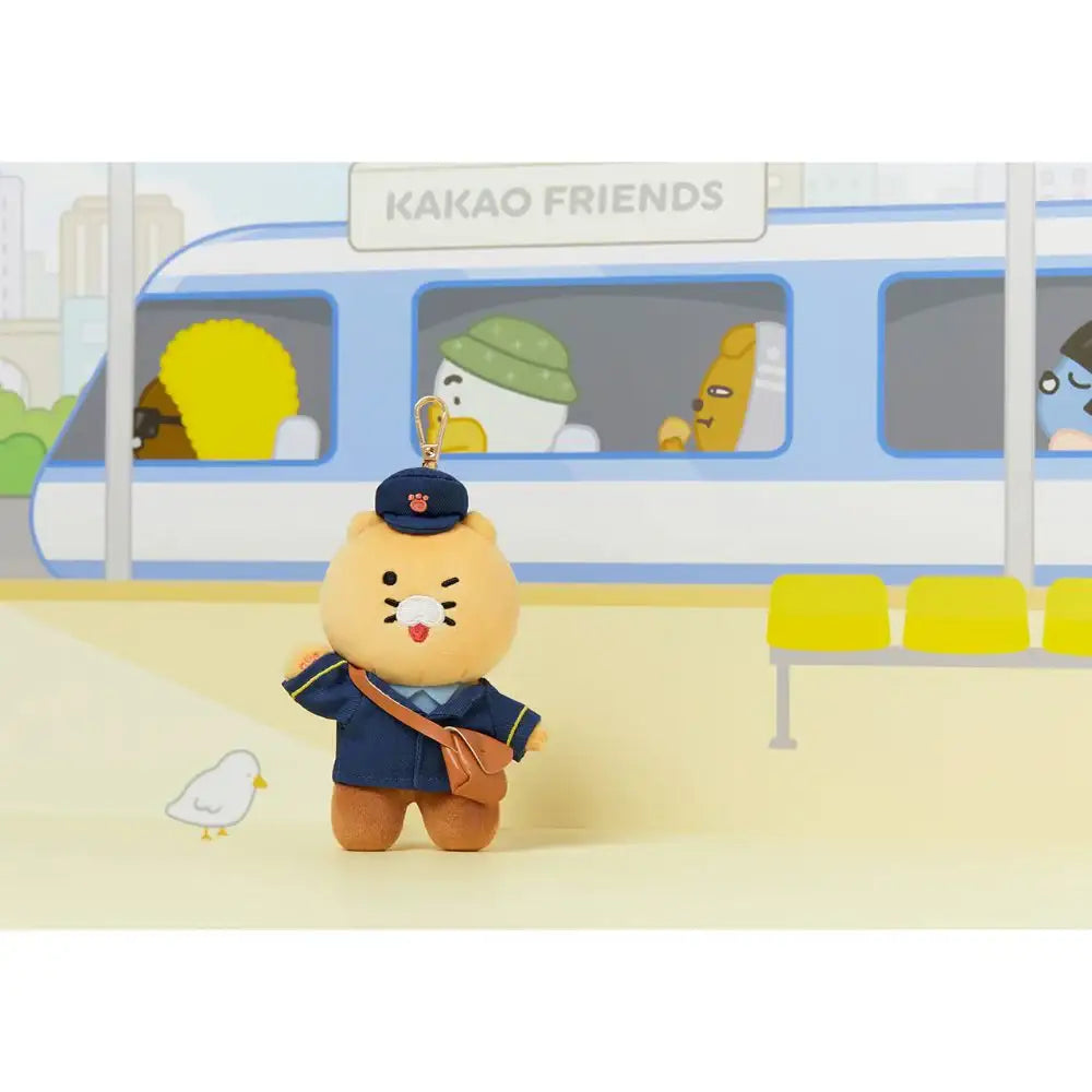 Kakao Friends - Choonsik Station Master Doll Keyring - Kakao Friends - Accessories - Harumio