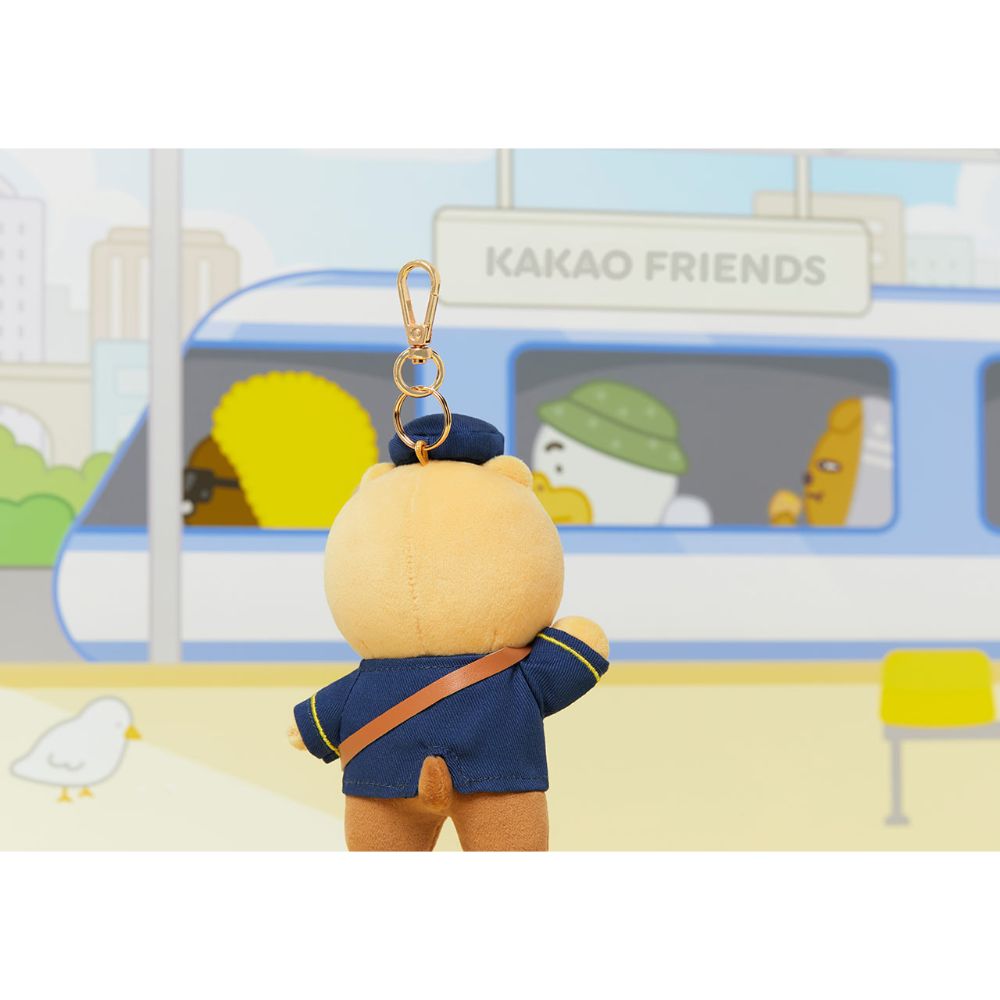 Kakao Friends - Choonsik Station Master Doll Keyring