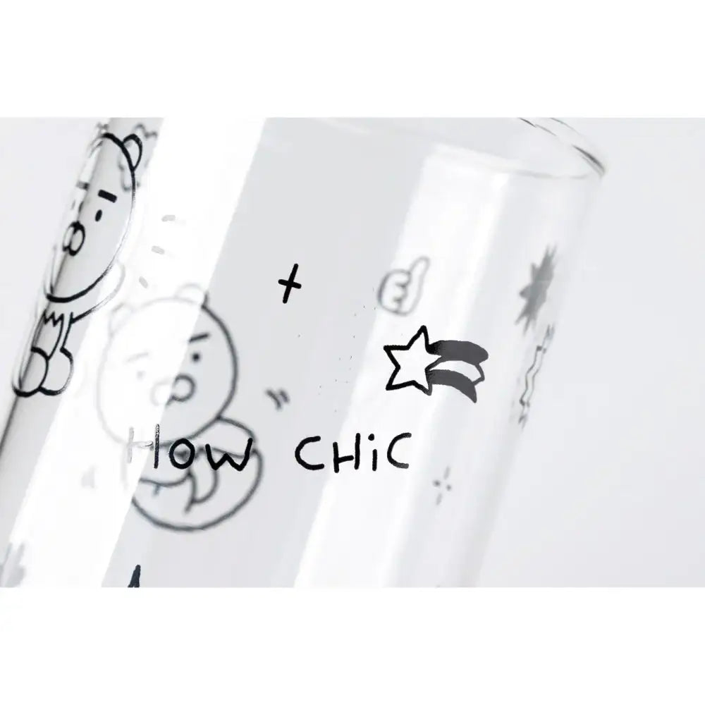 Kakao Friends - Doodle Doodle Ryan & Choonsik Glass Cup Set - Kakao Friends - Home & Living, Accessories - Harumio
