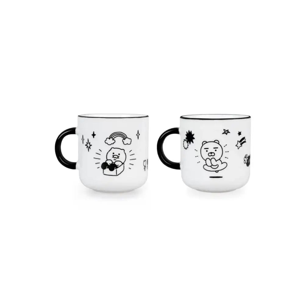 Kakao Friends - Doodle Doodle Ryan & Choonsik Mug Set - Kakao Friends - Home & Living, Accessories - Harumio