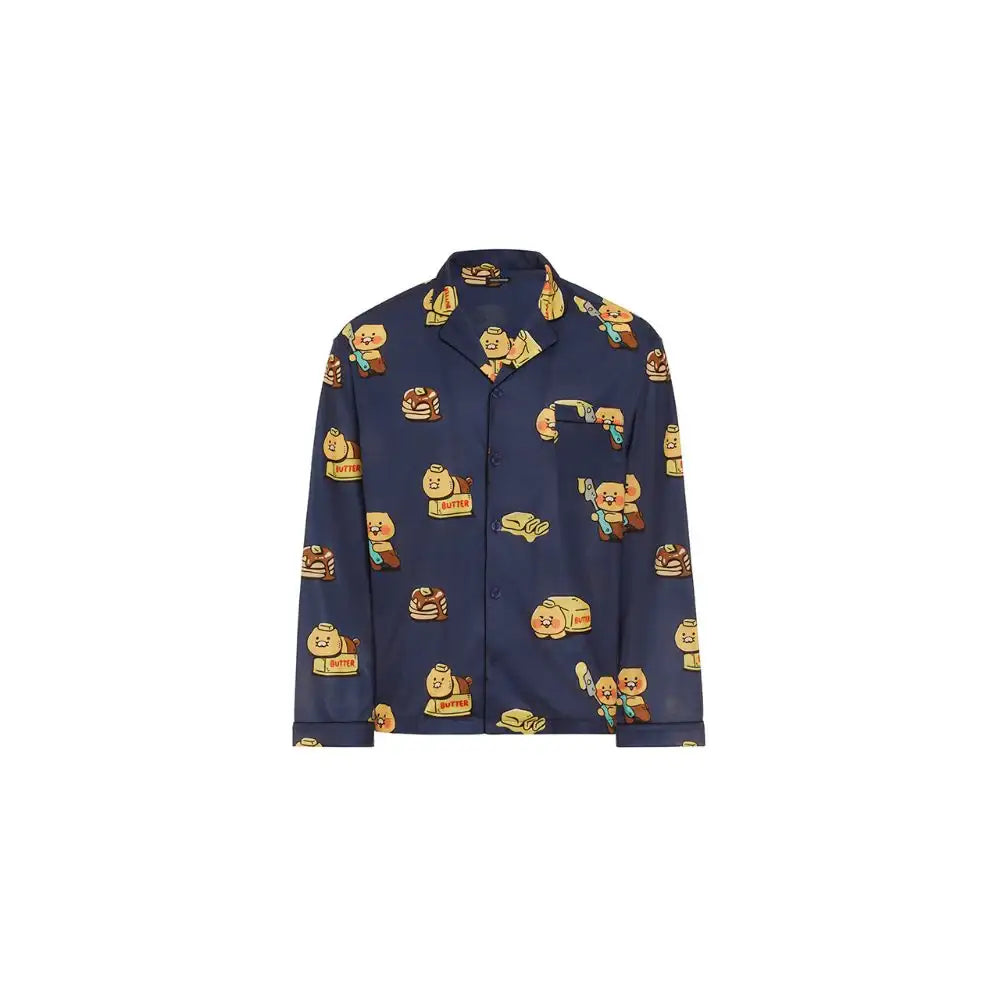 Kakao Friends - Baking Time Choonsik Navy Pajamas Set - Kakao Friends - Clothing - Harumio