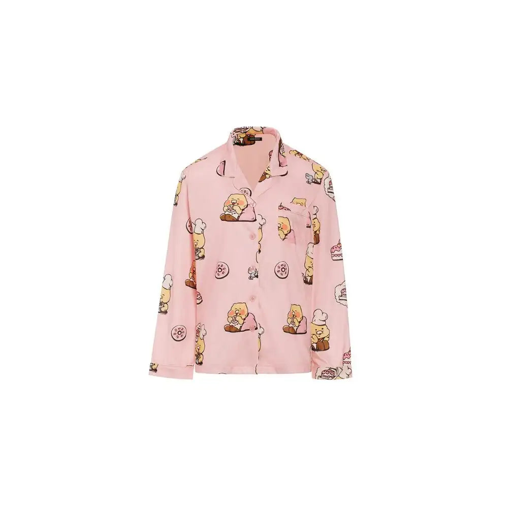 Kakao Friends - Baking Time Choonsik Pinky Women Pajamas Set - Kakao Friends - Clothing - Harumio